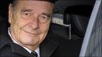 Former French President Jacques Chirac leaves his office in Paris, 7 March 2011